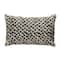 Hello Honey® Black & White Spotted Goat Fur Lumbar Pillow